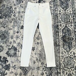 Express White Skinny Jeans High-Waisted Denim
